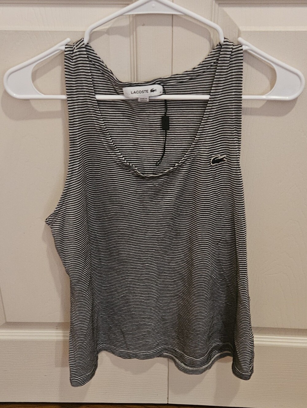Lacoste Women's Striped Tank Top, NEW